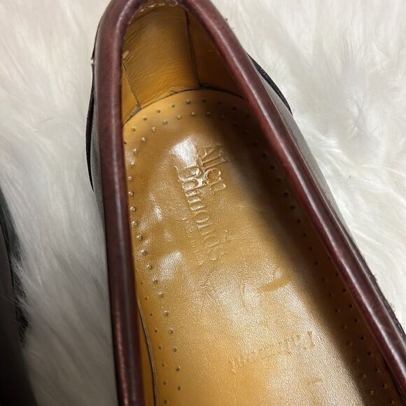 Allen Edmonds Walden Oxblood Leather Slip On Loafer Shoes Men's Size 10 B26 - Picture 11 of 13